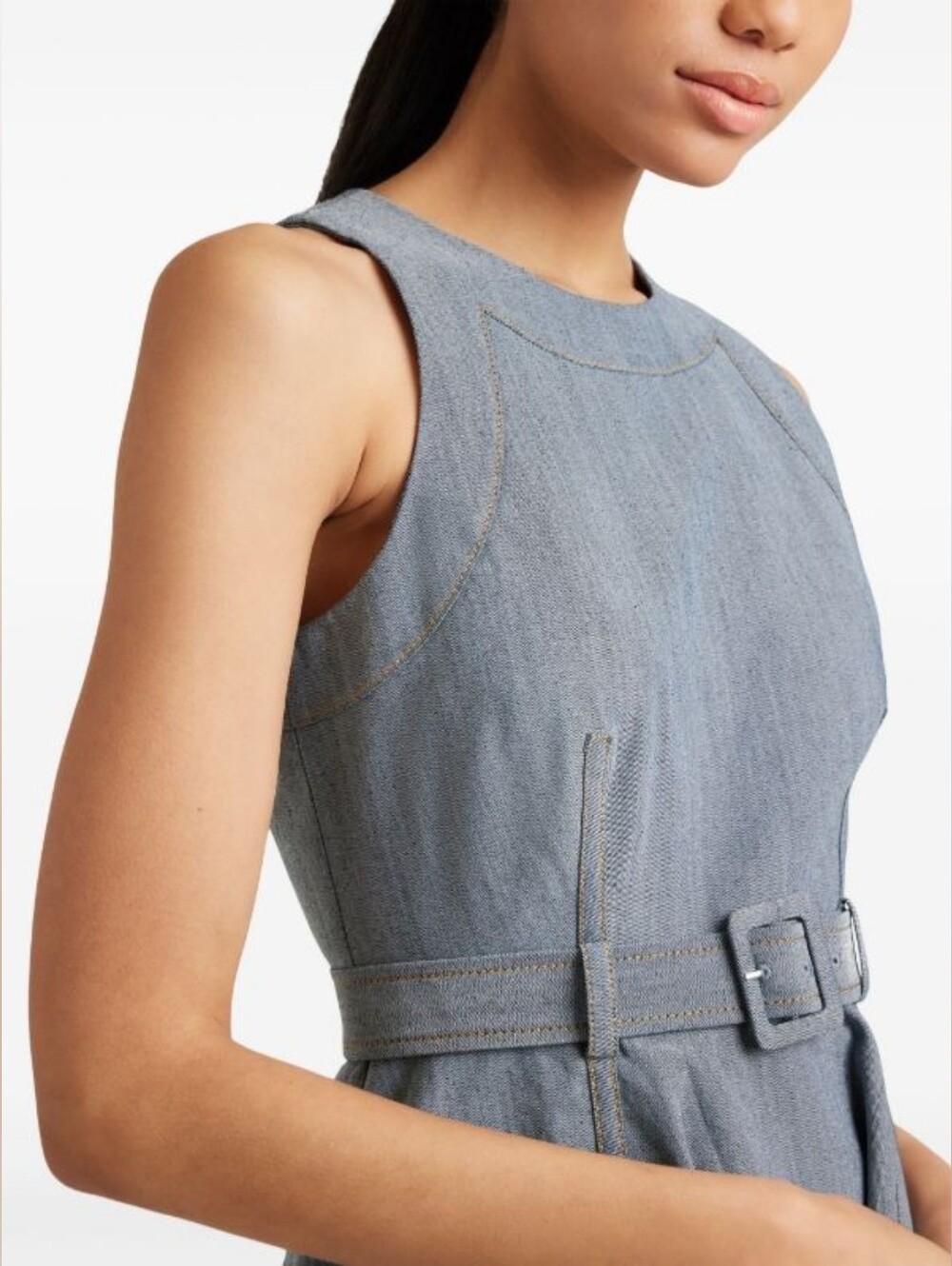 Cinq a Sept Zelda Jean Dress Size 0 - Picture 5 of 11